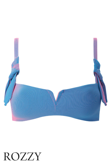 Бюстгальтер купальный Naturana 77116 розово-голубой К