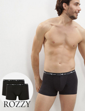 Трусы шорты мужские DIM 6596/2 черный/черный (уп.2шт.)