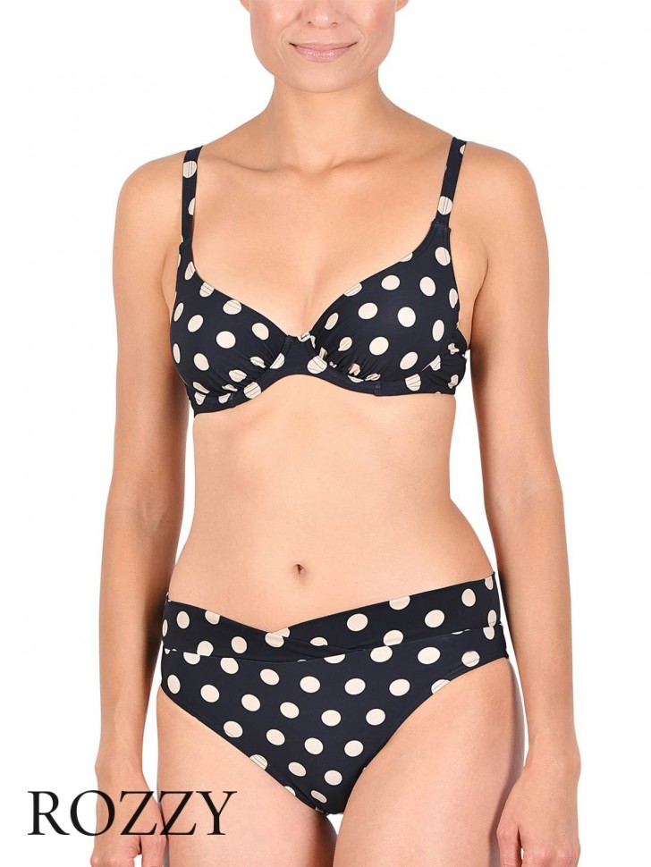 Купальник раздельный Naturana 72552 черный/горох Ф