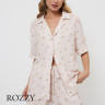 Пижама вискозная с шортами Aruelle Freesia пудровый