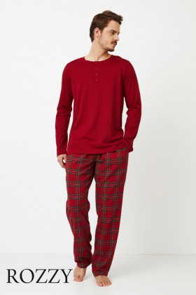 Пижама мужская Aruelle Harry бургундское вино