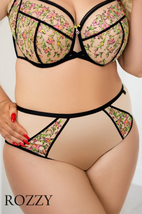 Трусы классика Kris Line Daisy бежево-черный