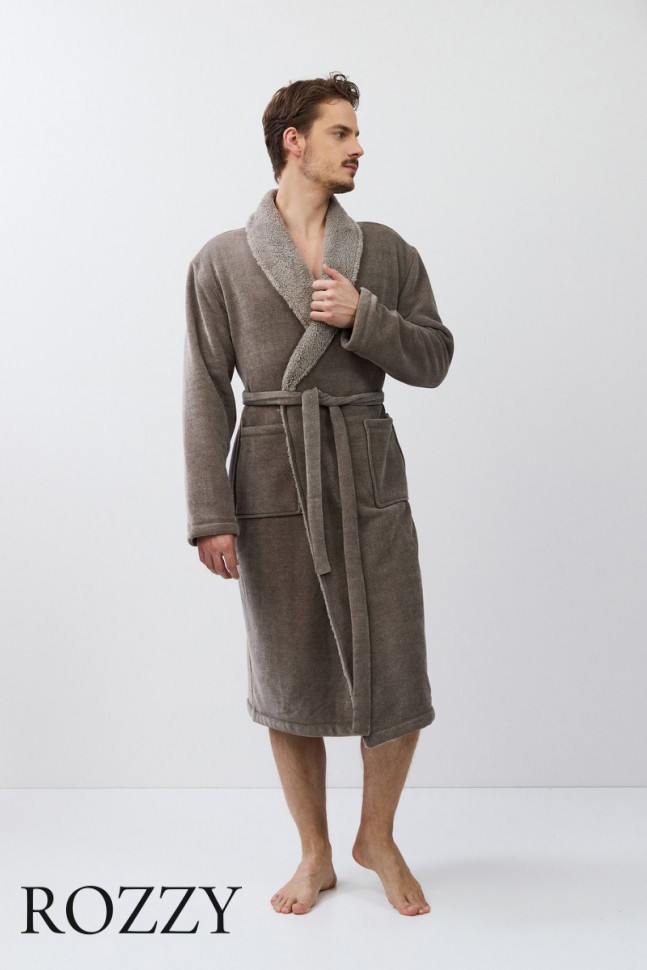 Халат мужской Aruelle Elliot серый