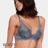 Бюстгальтер планж пуш-ап Esotiq Rhonda 38773 графитовый