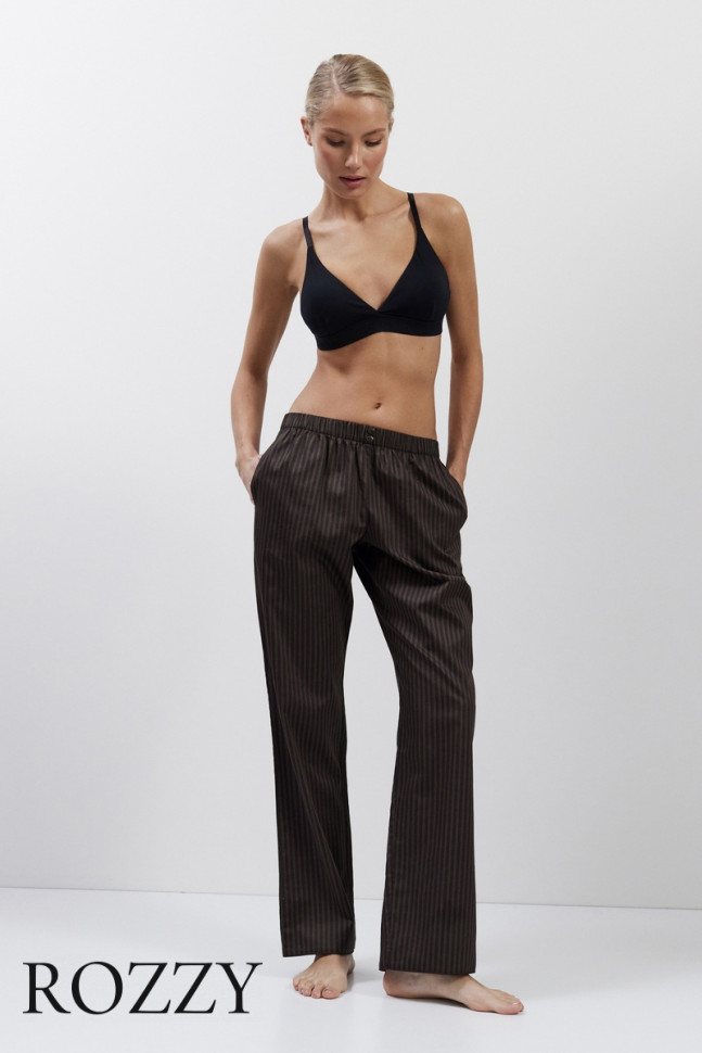 Пижама хлопковая Aruelle Noemie шоколадный