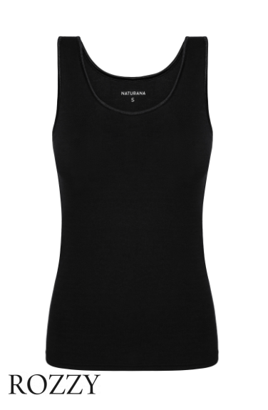 Майка хлопковая Naturana Cotton Essentials 2565 черный К