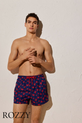 Шорты купальные мужские Ysabel Mora 90121 темно-синий/красный