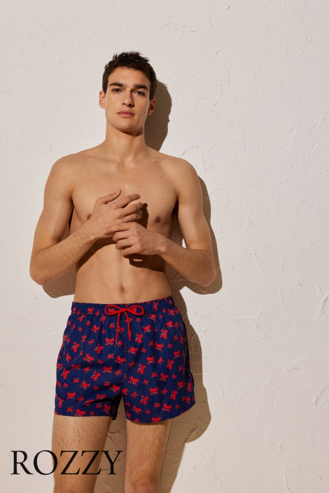 Шорты купальные мужские Ysabel Mora 90121 темно-синий/красный