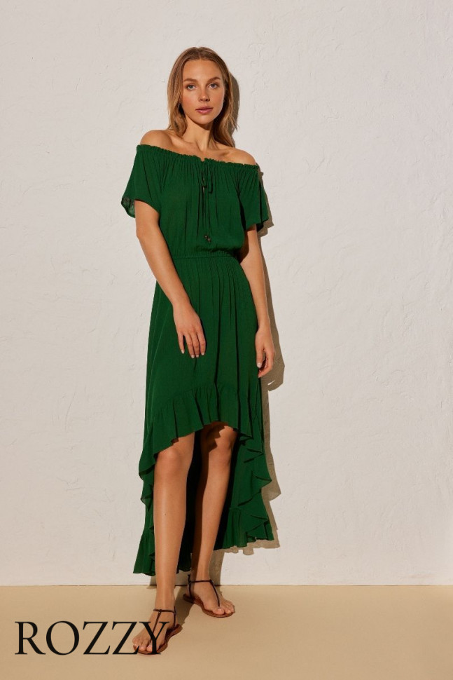 Платье пляжное вискозное Ysabel Mora 85918 зеленый