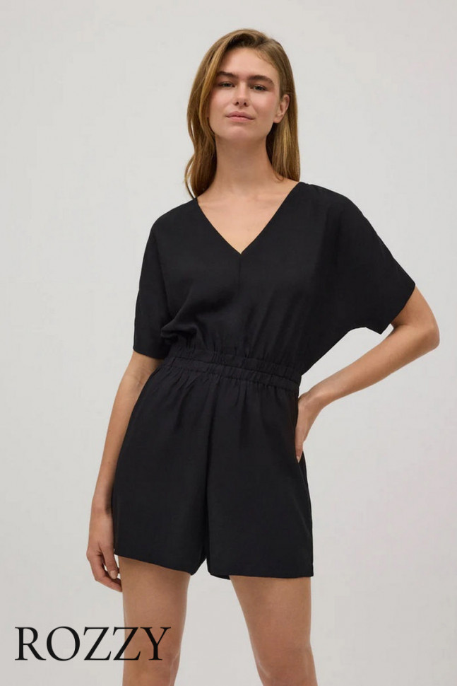 Комбинезон пляжный вискозный Ysabel Mora 86159 черный