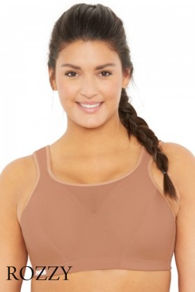 Бюстгальтер спортивный Glamorise GI9160 кофе с молоком