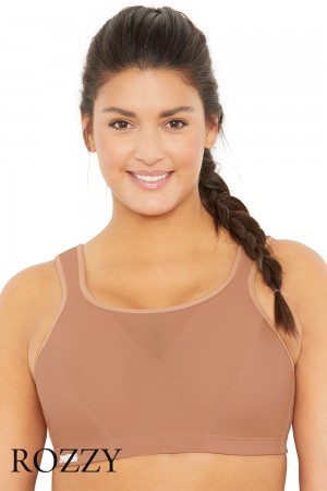 Бюстгальтер спортивный Glamorise GI9160 кофе с молоком