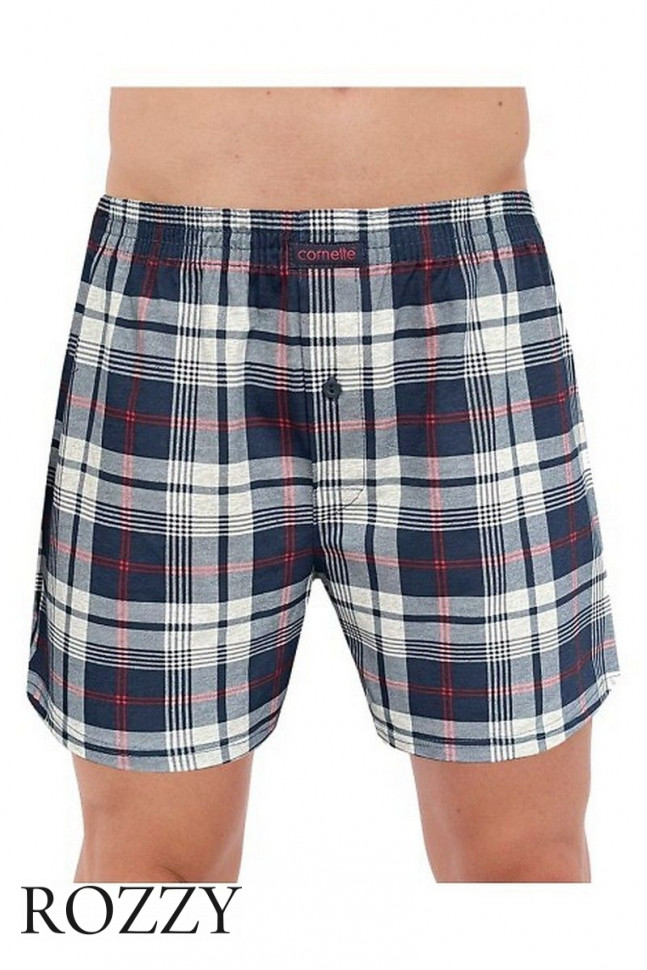 Трусы боксеры мужские Cornette Comfort 945 темно-синий/графитовый (уп.3шт.)