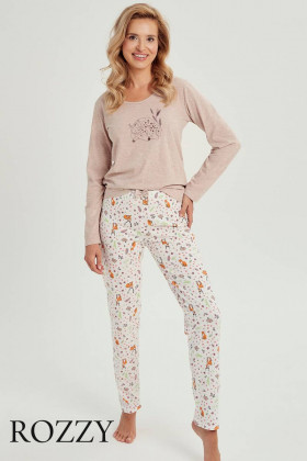 Пижама хлопковая Taro Nell 3001 бежевый/кремовый