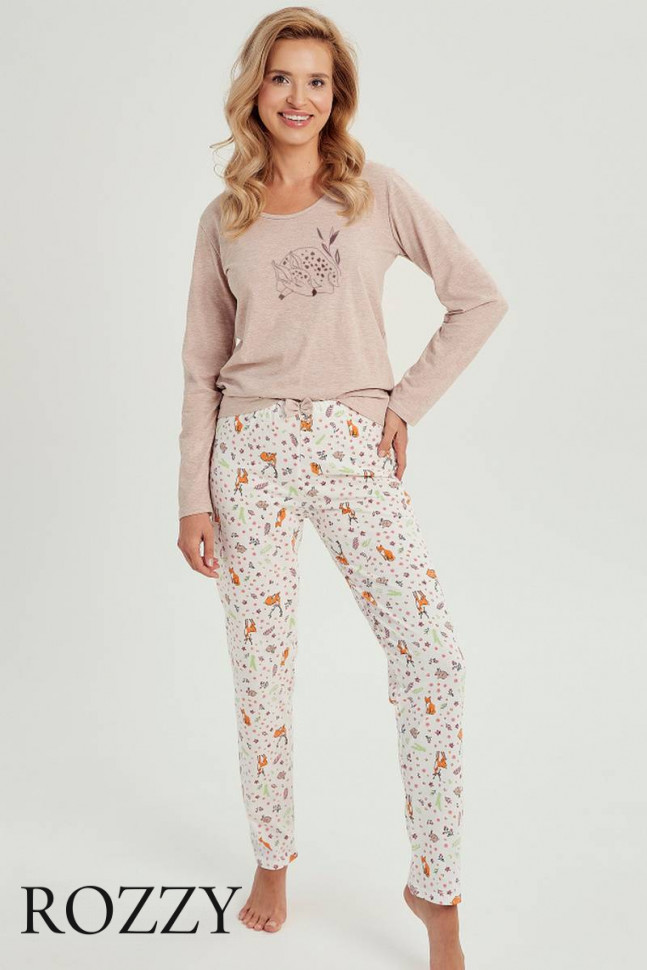 Пижама хлопковая Taro Nell 3001 бежевый/кремовый