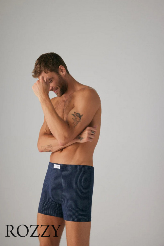 Трусы шорты мужские Ysabel Mora 20377 темно-синий/светло-серый (уп.2шт.)