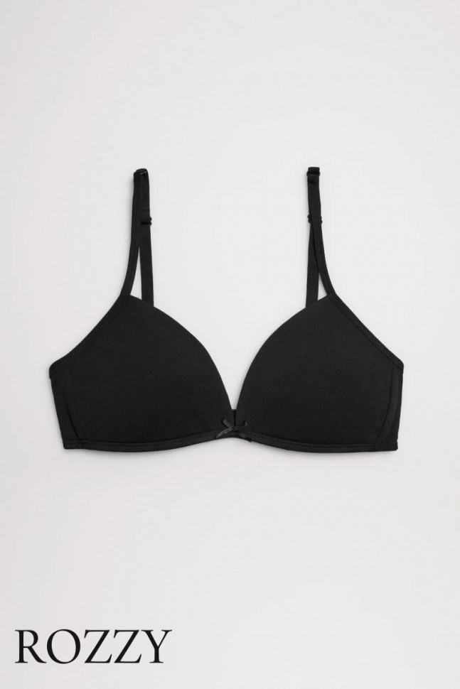 Бюстгальтер без косточек хлопковый Ysabel Mora 18802 черный