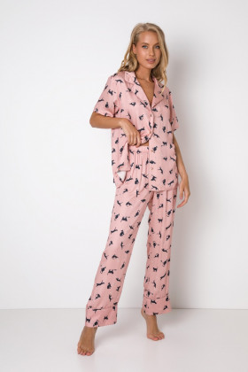 Пижама вискозная Aruelle Polly пыльная роза