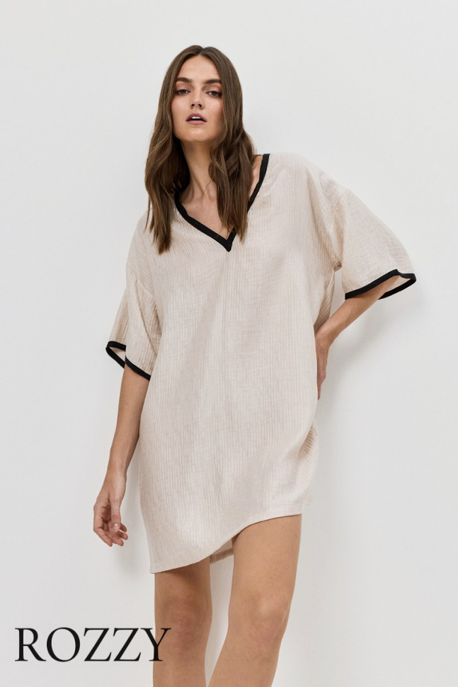 Платье домашнее Aruelle Horizon светло-бежевый