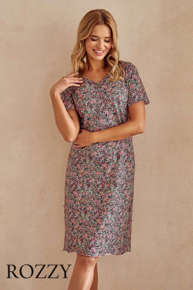 Сорочка хлопковая Taro Amara/Amora 3094/3170 черный/розовый