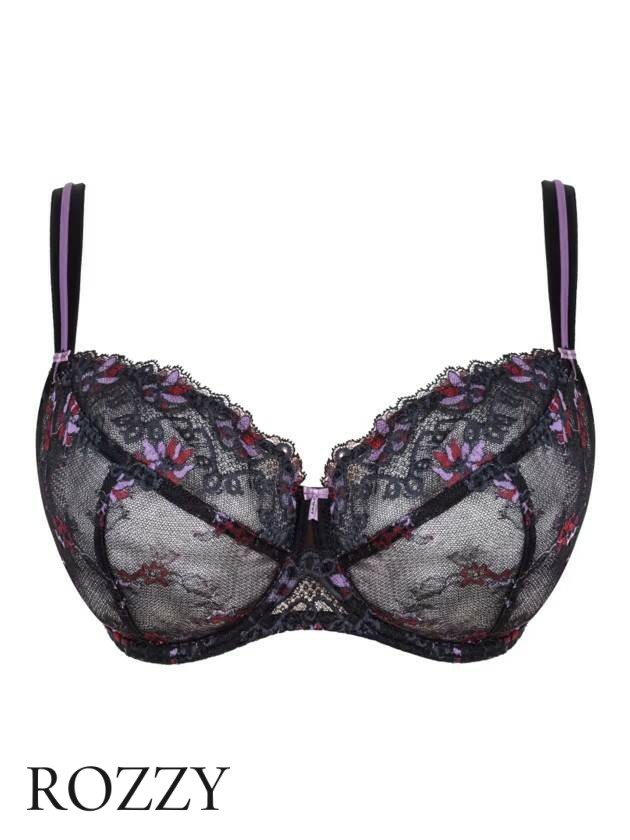Бюстгальтер Corin Daisy 10722 черный/сиреневый