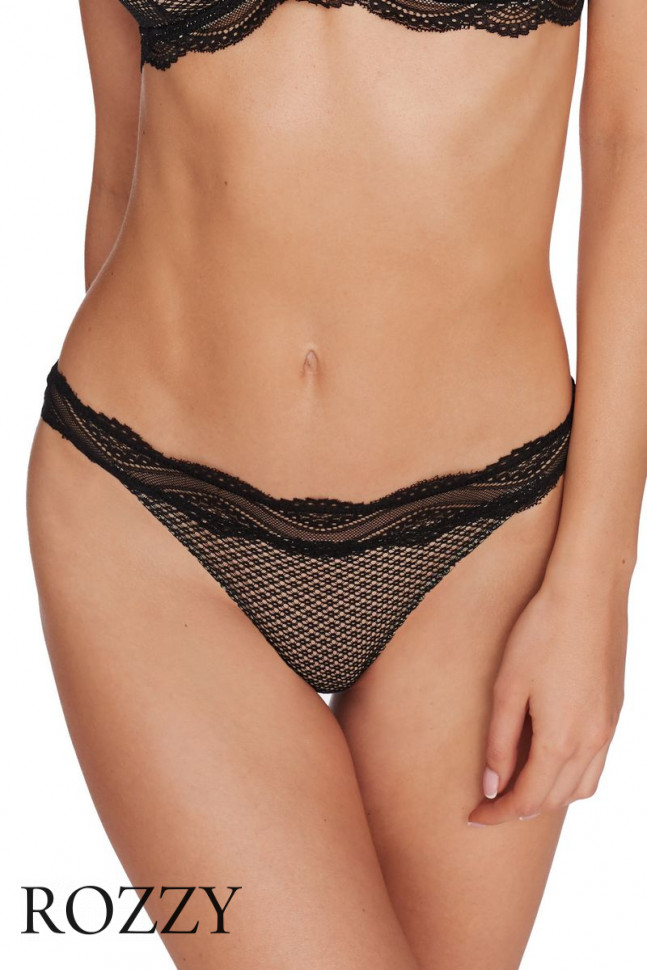 Трусы слипы Esotiq Blessy 40593 черно-бежевый