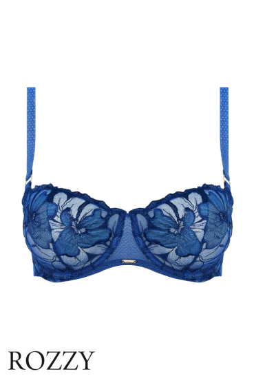 Бюстгальтер балконет Chantelle Fleurs Signature C12Q50 синий