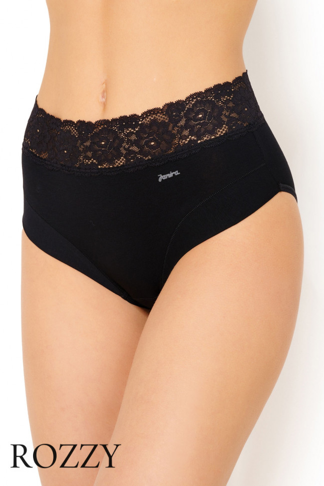 Трусы макси хлопковые Janira Dolce Cinture 31785 черный