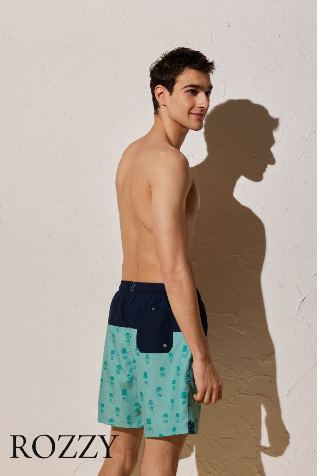 Шорты купальные мужские Ysabel Mora 90138 синий/бирюзовый 