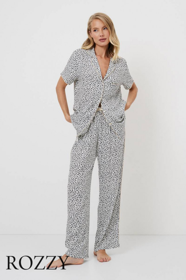 Пижама вискозная Aruelle Beatrich серый