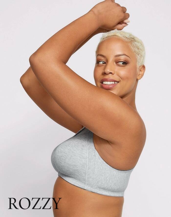 Бюстгальтер без косточек хлопковый Bali Double Support 3036 серый