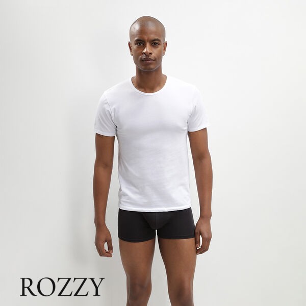 Футболка мужская DIM 040W белый (уп.2шт.) 