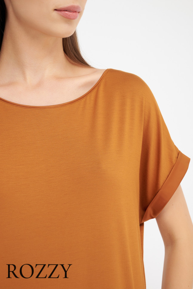 Футболка домашняя Mey Pure Chic 1210016 светло-коричневый