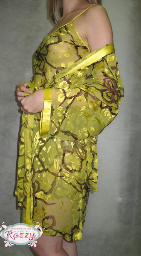 Сорочка шелковая Marc&Andre SC-6603 желтый 1