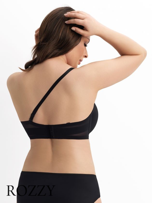 Бюстгальтер балконет трансформер Corin Karolina 25706 черный 