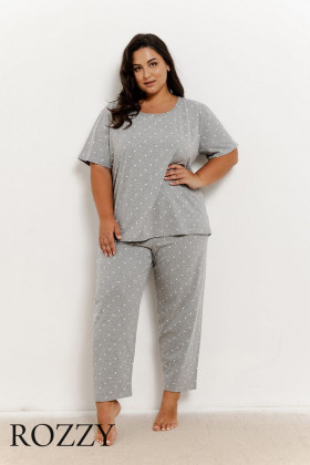 Пижама хлопковая Taro Meg Maxi 3325/3368 серый