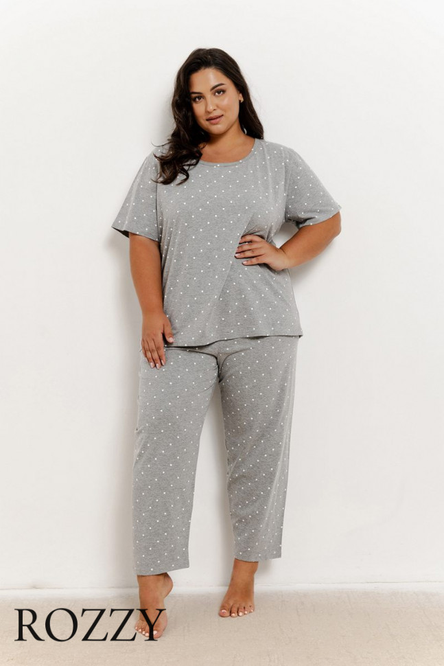 Пижама хлопковая Taro Meg Maxi 3325/3368 серый