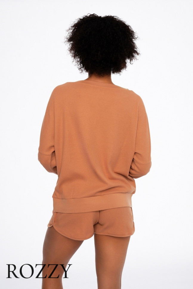 Пижама хлопковая Esotiq Dessert 41249 коричневый