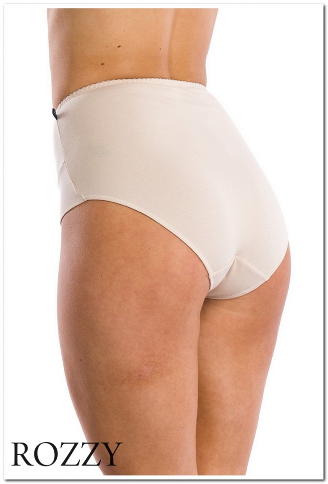 Трусы макси хлопковые Key LPF 001 бежевый (уп.2шт.)