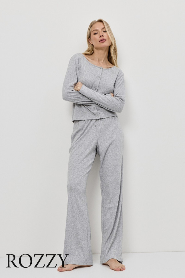 Пижама Aruelle Neve Set светло-серый