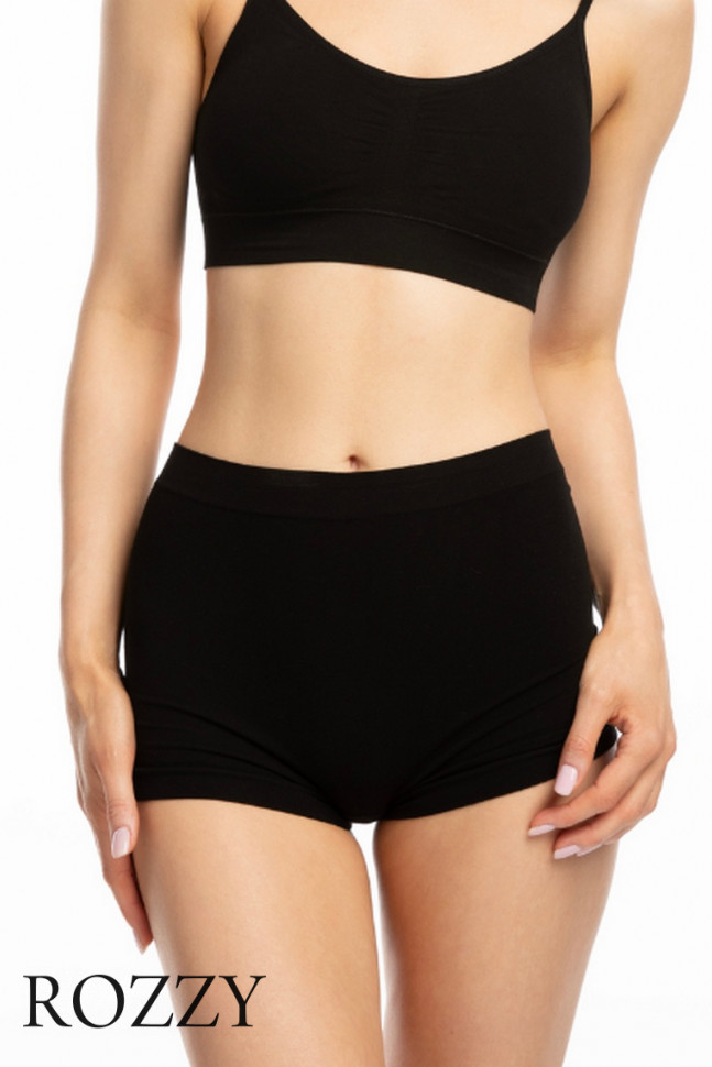 Трусы шорты бесшовные Julimex Bamboo Boyshort черный