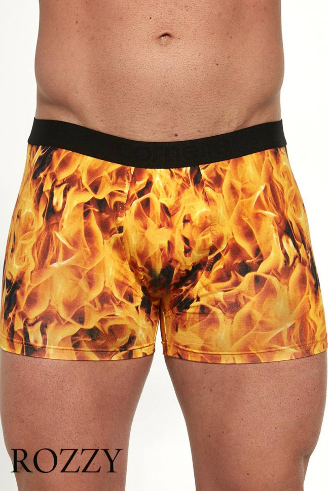 Трусы шорты мужские Cornette 508-4 оранжевый/черный