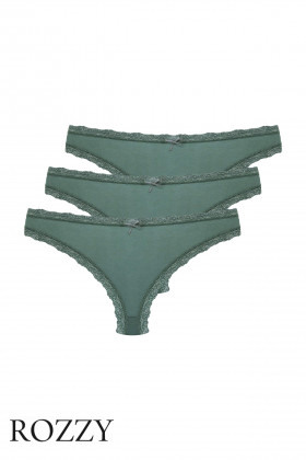 Трусы слипы Nina Von C Cosy 162058499 зеленый (уп.3шт.) 