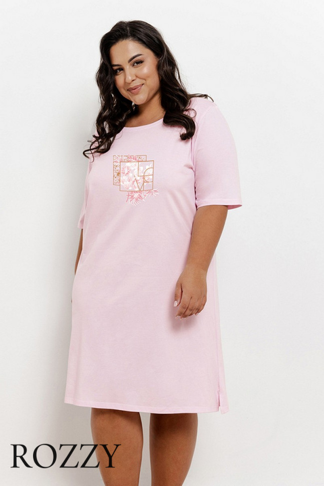 Сорочка хлопковая Taro Isla Maxi 3327/3364/3365 розовый