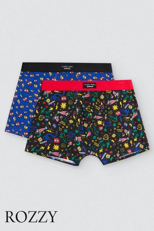 Трусы шорты мужские Ysabel Mora 20409 темно-синий/черный (уп.2шт.)