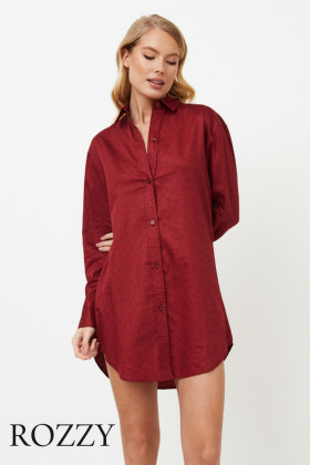 Сорочка хлопковая Aruelle Vittoria бургундское вино