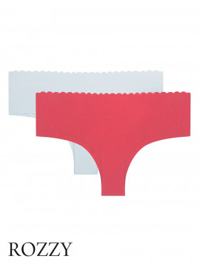 Трусы бразильяна обрезные хлопковые DIM Body Touch 05DR розовый/глина (уп.2шт.)