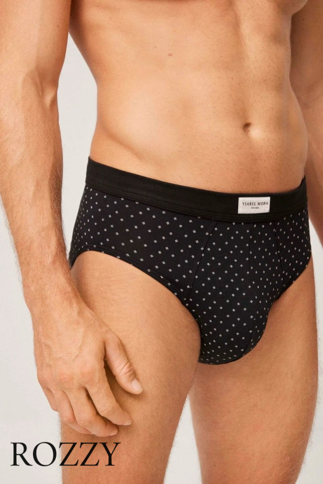 Трусы слипы мужские Ysabel Mora 20328 черный/серый (уп.2шт.)