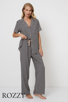 Пижама вискозная Aruelle Isolda графитовый