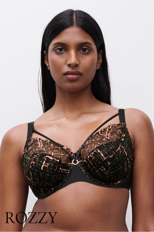 Бюстгальтер Chantelle Graphic Support C21S10 черный леопард